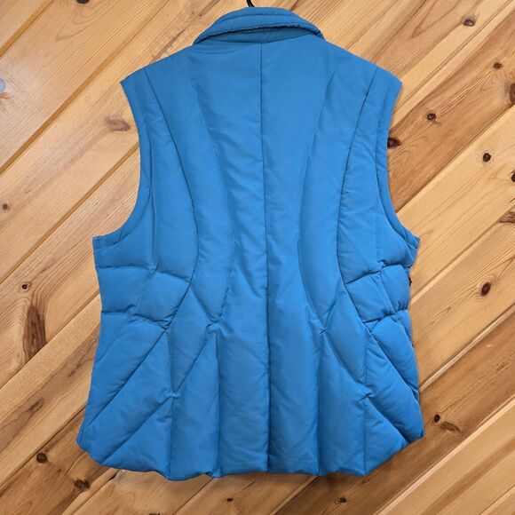 Relativity Womens Down/Feather Insulated Puffer Vest Teal XL - Picture 2 of 12